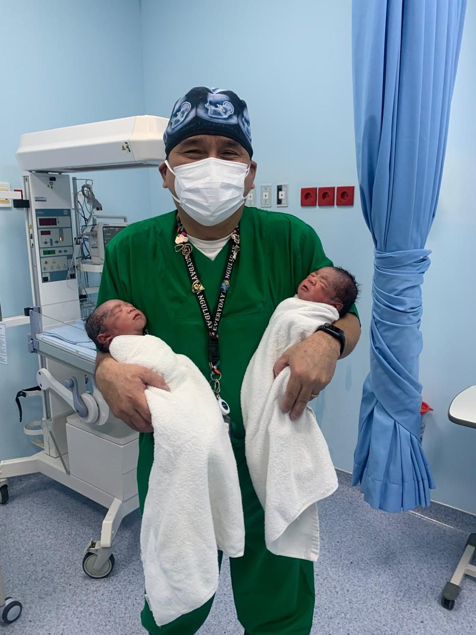 Bayi kembar yang lahir dalam pendampingan dr. Danny Wiguna, Sp.OG